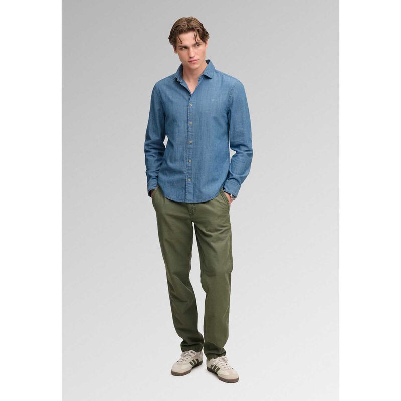 Superdry Essentials Chambray Long Sleeve Shirt image number 3